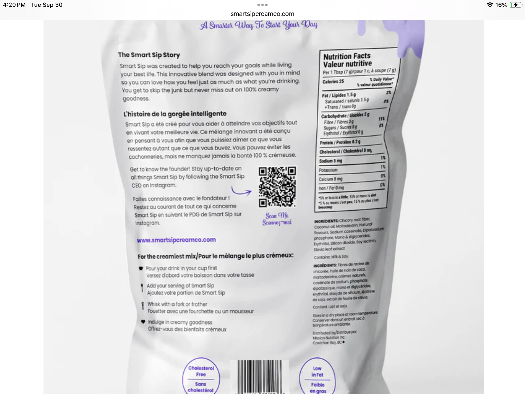Smartsip cream co.